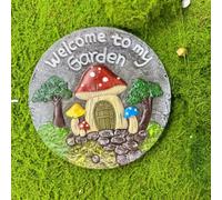 Ornamenti Creativi A Forma Di Lastre Per La Decorazione Di Cortili, Lastre Paesaggistiche Per Giardini E Camminamenti Su Prato, Pietre Decorative Per Giardini E Pavimentazione Per(Multi-colored-A)