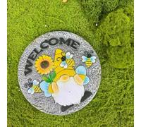 Ornamenti Creativi A Forma Di Lastre Per La Decorazione Di Cortili, Lastre Paesaggistiche Per Giardini E Camminamenti Su Prato, Pietre Decorative Per Giardini E Pavimentazione Per(Multi-colored-B)