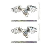 Ornamenti da appendere a forma di gufo con nastro riflettente e creatori di rumore per spaventare i piccioni nastro riflettente repellente ornamenti