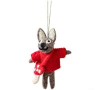 Ornamenti da appendere in feltro di lana con temi natalizi, fatti a mano per la decorazione dell'albero e l'atmosfera delle vacanze, con diversi personaggi adorabili (criceto con busta)