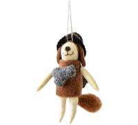 Ornamenti da appendere in feltro di lana con temi natalizi, fatti a mano per la decorazione dell'albero e l'atmosfera delle vacanze, con diversi personaggi adorabili (cani)