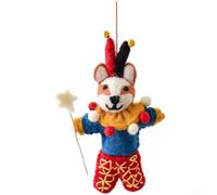 Ornamenti da appendere leggeri in feltro di lana fatti a mano con temi natalizi per la decorazione dell'albero con personaggi unici per le festività (Bell Hamster)