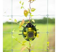 Ornamenti da giardino Ladybug da esterno con luci solari per albero da