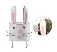 Ornamenti da tavolo per fioriera simpatico cartone animato a forma di coniglio