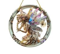 Ornamenti d'angelo fatata - Souvenir ornamentali di angelo in acrilico 2D - Ornamenti natalizi fatati ciondolo decorativo da appendere per donne e uomini