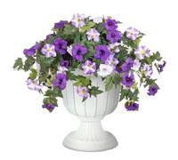 Ornamenti decorativi di Gloria del Mattino Artificiale - Decorazione esterna - Petunie artificiali per Balcone, Appese in Seta, Fiori realistici per Portico, Terrazza e Giardino | Decorati