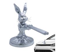 Ornamenti del cappuccio automatico, Elegante ornamento d'argento del cappuccio del coniglio, Decorazione 'automobile della lega per camper, esterni dei veicoli
