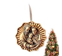 Ornamenti del Presepe,Ciondolo Religioso In Resina Da Appendere - Ornamento per il Presepe,per la Casa Interno Mensola Festività Stanza Matrimonio Compleanno Celebrazione