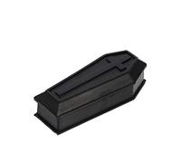 Ornamenti della Bara Cofanetto Bara Mini Ornamento della Bara Prank Prop Arredamento Mini Bara di Halloween Piccola Bara Nera Finta Bara Bambino Plastica Massa Materiale Scolastico