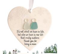 Ornamenti dell'amicizia per donne e amiche, decorazione dell'amicizia a forma di cuore, decorazione per spiaggia, patio, casa, giardino, prato, camera da letto, cucina all'aperto, vacanze