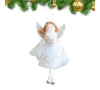 Ornamenti di angeli - Ciondolo sospeso in tessuto con campane | Decorazioni natalizie con un design adorabile, Tree Holiday Decoř | Angēl Statue Party Decor | Festival invernale, celebrazioni familiar