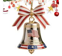 Ornamenti di campane di Natale | Decorazione patriottica - campana di anniversario per il 250 ° anniversario 'America per il di Natale porte della finestra Giorna