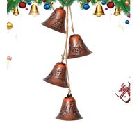 Ornamenti di campane di Natale, metallo 120G | Banna di in metallo sospeso con finitura in bronzo vintage, campane di decorazione natalizia, di benedizione fortunata, uso esterno