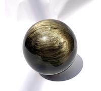 Ornamenti di Cristalli Neri Oro Naturale Oro Naturale Originale minerali del Soggiorno lucidato a Mano Decorazione per Ufficio, Oro, 80mm