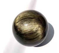 Ornamenti di Cristallo Nero Oro Oro Naturale Originale Minerale di Soggiorno Avvolto a Mano Decorazione per Ufficio, Oro, 190mm