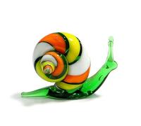Ornamenti di figurine in miniatura di lumache in vetro di Murano fatti a mano Collezione di animali carini for la casa Decorazioni for il giardino Regali di capodanno for bambini ( Color : Light green