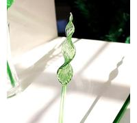 Ornamenti di fiori in vetro di Murano a stelo lungo colorato Matrimonio San Valentino Festa di festa Regali romantici for la decorazione di vasi domestici ( Color : Light Green , Size : About 15cm-17c