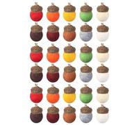 Ornamenti di ghianda in feltro - versatili palla acrorn decor | tra cui ghiande artificiali 'albero di Natale | marrone fatto a mano ACOERN per barattoli che offrono felci Colori resistenti
