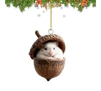 Ornamenti di ghiande | Artigianato in acrilico di ghiande 2D - Decorazioni natalizie - per albero di Natale e vacanze invernali all'aperto casa soggiorno camera da letto patio giardino posteriore