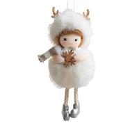 Ornamenti di Natale Angelo Morbido Peluche Con Luce Integrata | Piccoli Decorativi Per La Decorazione Della Parete E Casa, Feste Di Natale, Interni, Esterni,