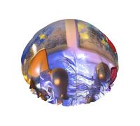 Ornamenti di Natale Cuffia da Doccia Per Gli Uomini Cap Donne Riutilizzabile Impermeabile Lungo Spessa Cura Dei Capelli Corto