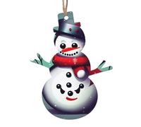 Ornamenti di Natale in legno a forma di pupazzo di neve - Buon Natale stampa pupazzo di neve decorazione casa vacanze, albero di Natale, ufficio, camino, decorazione per feste