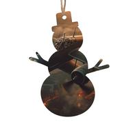 Ornamenti di Natale in legno Aerei della Guerra Mondiale Ornamenti per albero di Natale Dischi di legno con fori Ritagli appesi Fette di legno non finite Appese Decorazioni per alberi