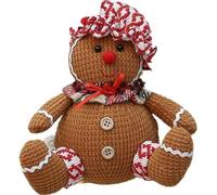 Ornamenti di pan di zenzero di Natale per l'albero di Natale,Peluche Peluche Ginger Man Figurine Han Tree,Ornamenti di pan di zenzero per Natale