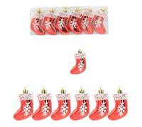 Ornamenti di pigna a stella esagonale con caramelle colorate elettrolitiche palla Natale, ciondolo decorativo piccolo Per Decorazioni Natale Nozze Feste Invernali(Set 6)