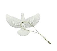 Ornamenti di polvere della pace - Amore e Piccione seguace | Figura decorativa in ABS Bianco Taube | Pezzi ornamentali di uccelli realistici, decorazione stagionale per il giardino della casa, access