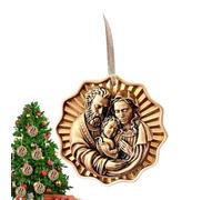 Ornamenti di presepe per albero di Natale,Ornamenti di presepe,Decorazioni natalizie da appendere - Ornamenti da appendere per albero di Natale, Ciondolo per albero di Natale per alberi