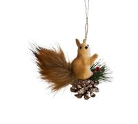 Ornamenti di scoiattolo dell'albero di Natale, ornamenti da appendere all'albero di Natale, ciondoli a forma di scoiattolo in schiuma, Squir m Christ Figurine a forma di rel