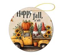 Ornamenti Fall Gnome Pumpkin Truck Autumn Thanksgiving Pumpkin Decorazione In Porcellana Natalizi Appendere Per Commerciale Vacanze Esterni