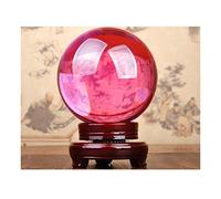 Ornamenti Feng Shui Sfera di Cristallo/Palla per Fotografia Sfera di Cristallo Multicolore Sfera di Vetro con Staffa di Base Sfera Trasferimento di Buon auspicio Sfera di chiromanzia per la