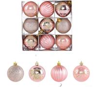 Ornamenti festivi da appendere alla finestra, 9 pezzi, moderno minimalista | Superficie elettrolitica lucida, cattura la luce splendidamente, miglioramento festivo del display, finitura metallica