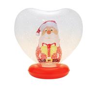 Ornamenti gonfiabili a forma di cuore che si illuminano a forma di palla per le vacanze, telecomando con funzione interna, decorazione a LED per cortile, piscina, prato, portico, 70 x 43 cm