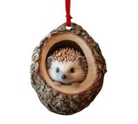 Ornamenti in acrilico con animali 'albero di Natale, ornamenti natalizi in acrilico con animali, simpatici animali ornamenti in acrilico 2D per la casa, vivaci ornamenti di animali selvatici con c