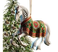 Ornamenti in acrilico per albero di Natale, leggendari ornamenti natalizi, decorazione per leggenda piatta, ornamento ricordo, fascino auto, ciondolo di Natale per albero, decorazione per la casa
