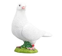 Ornamenti in resina di colombe bianche artificiali decorazioni per la casa (Dirigiti verso la colomba bianca sinistra)