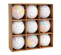 Ornamenti in schiuma 6 cm/8 cm, albero facile da appendere, per interni ed | Design colorato, pois multicolore, palla in schiuma con pois per forniture per feste a casa, decorazioni per interni ed