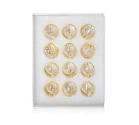 Ornamenti in vetro colorato elettrolitico sfere di cristallo prisma colorato bianco 22 mm per la decorazione dell'albero di Natale decorazioni da appendere ornamenti a sfera di cristallo