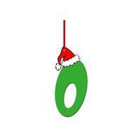 Ornamenti iniziali dell'alfabeto in legno di Natale non finiti dalla A alla Z lettere per albero di Natale fai da te decorativo appeso lettere in legno decorazioni