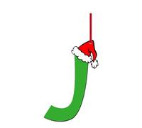 Ornamenti iniziali dell'alfabeto in legno di Natale non finiti dalla A alla Z lettere per albero di Natale fai da te decorativo appeso lettere in legno decorazioni