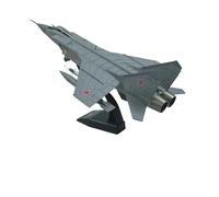 Ornamenti metallici statici 1/72 per la collezione di modelli commemorativi da esposizione del caccia in lega Mig-31 Set da gioco per hobby in miniatura