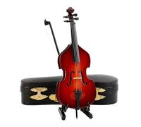 Ornamenti Musicali Modello Di Violino Per Chitarra In Miniatura Da 13/14 Cm Con Supporto E Custodia. Ornamenti Per Strumenti Musicali(14cm b)