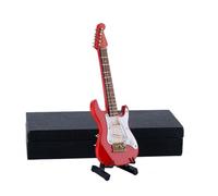 Ornamenti Musicali Modello Di Violino Per Chitarra In Miniatura Da 13/14 Cm Con Supporto E Custodia. Ornamenti Per Strumenti Musicali(14cm c)