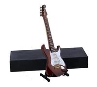 Ornamenti Musicali Modello Musicale In Miniatura Strumento Musicale Modello Di Visualizzazione In Miniatura Chitarre E Custodia 4 Colori 4 Stili 4 Dimensioni(Brown,14cm)