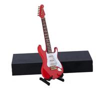 Ornamenti Musicali Modello Musicale In Miniatura Strumento Musicale Modello Di Visualizzazione In Miniatura Chitarre E Custodia 4 Colori 4 Stili 4 Dimensioni(Red,18cm)