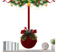 Ornamenti Natalizi - 40 Cm/15,75 Pollici Balline 'albero Di Natale, Palline A Forma Di, Decorazioni Ripovabili Rosse | Accesso Per Gli Per Decoazione Del Negozio Di Finestre Per