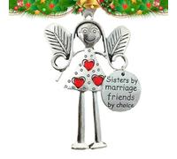 Ornamenti natalizi a forma di angelo, bellissimi ciondoli 'amicizia, decorazioni natalizie a forma di angelo custode, decorazioni perfette per la casa degli alberi per gli amici, regali di Natale